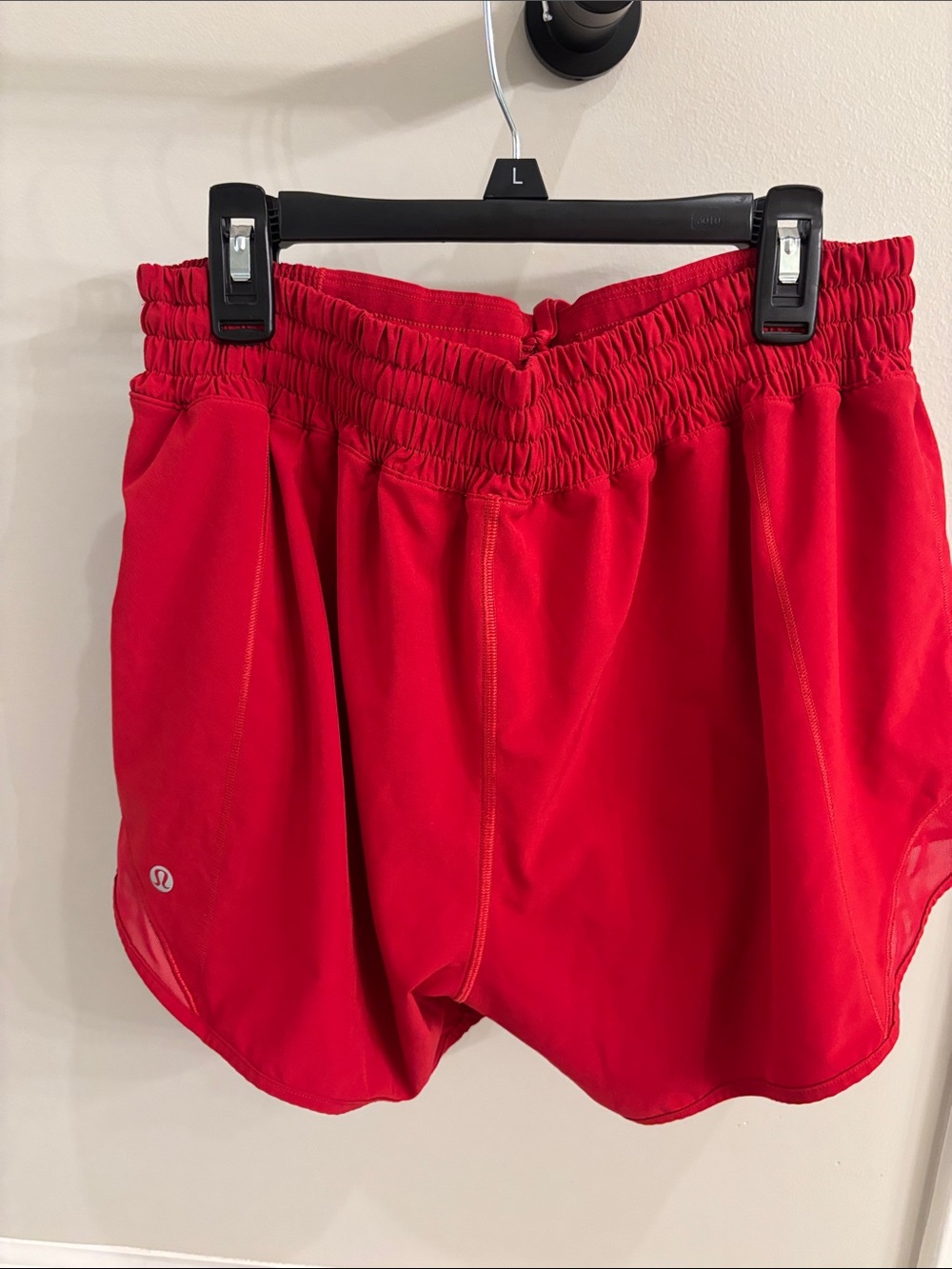 Lululemon Hotty Hot short High waisted 4 inch inseam Red Athletic Shorts - Picture 3 of 5